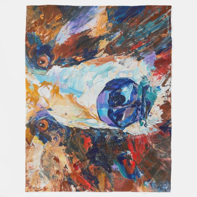 In the Bear's Gaze Fleece Blanket (Vorderseite)