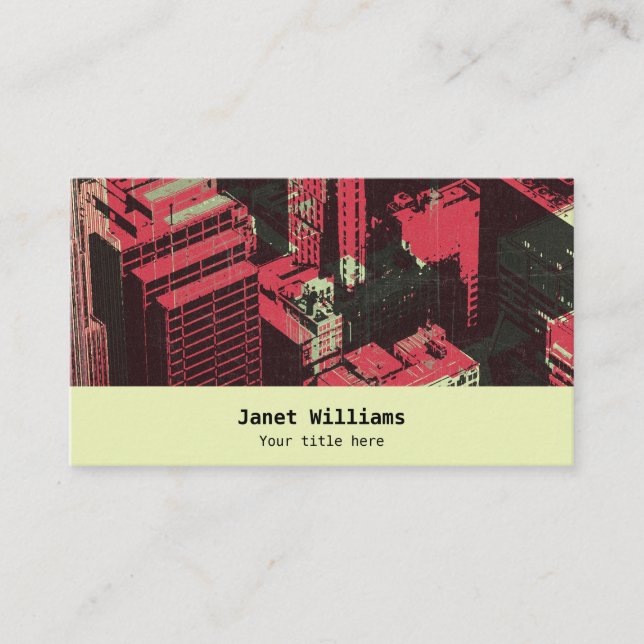 In the city visitenkarte (Vorderseite)