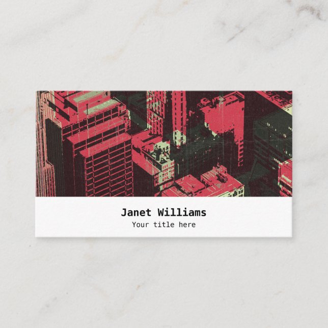 In the city visitenkarte (Vorderseite)