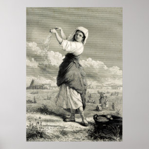 In the Fields - J G Chapman - 1861 Poster