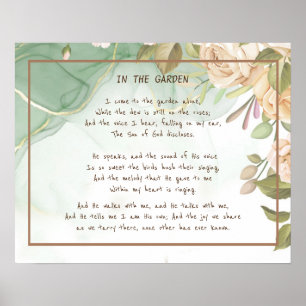 ~In the Garden Comforcieren Hymn Garden Antique Ro Poster