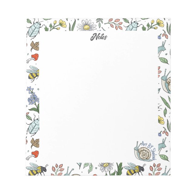 In the Garden Notepad Notizblock (Vorderseite)