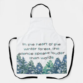 In The Heart Of The Winter Forest Schürze