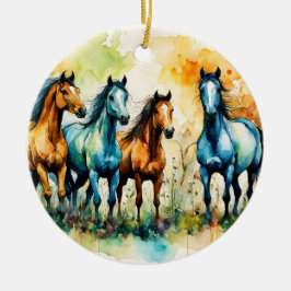 In the Pasture Keramik Ornament