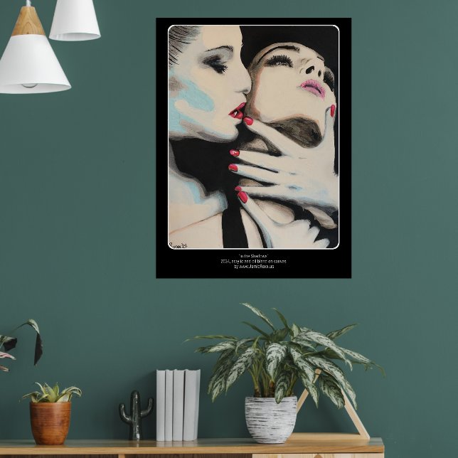 "In the Shadows" Gemälde auf einem Poster (Wohnzimmer 1)