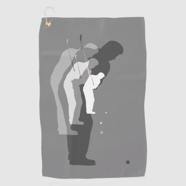 "In the Swing" einfarbiges Golfer-Handtuch Golfhandtuch (Vorderseite)