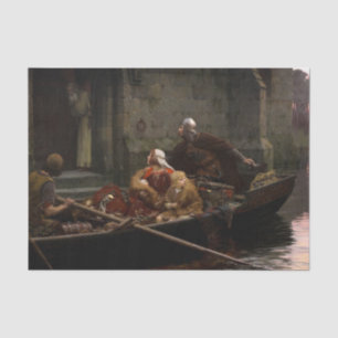 In Time of Peril, 1897 von Edmund Blair Leighton Seidenpapier