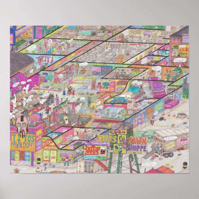 In Titos "Pawn Shoppe Poster" Poster (Vorne)