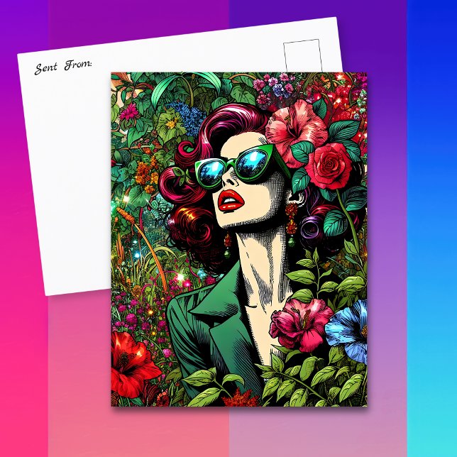 In Touch mit diesem Hübschen behalten Postkarte (Von Creator hochgeladen)