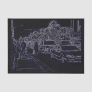 In Traffic Black Tissue Paper Seidenpapier