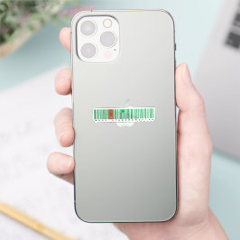 In Turkmenistan hergestellter Barcode-Flaggen-Entw Aufkleber