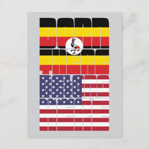 In Uganda geboren, Amerikaner sein Postkarte
