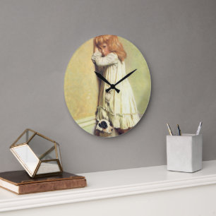In Ungnade von Charles Burton Barber, Vintage Art Große Wanduhr