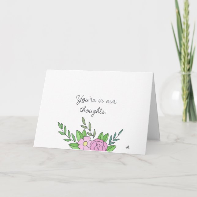 In unseren Gedanken Blume 1 Karte (Vorderseite)