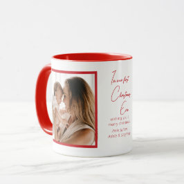In unserer ersten Weihnachtszeit Weihnachten Urlau Tasse