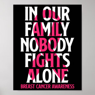 In unserer Familie kämpft niemand allein - Brustkr Poster