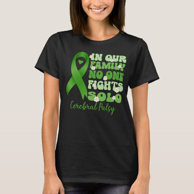 in unserer Familie niemand kämpft allein zerebrale T-Shirt (Vorderseite)