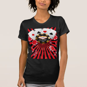 In Vegas verheiratetes Pokerchip-T-Shirt T-Shirt