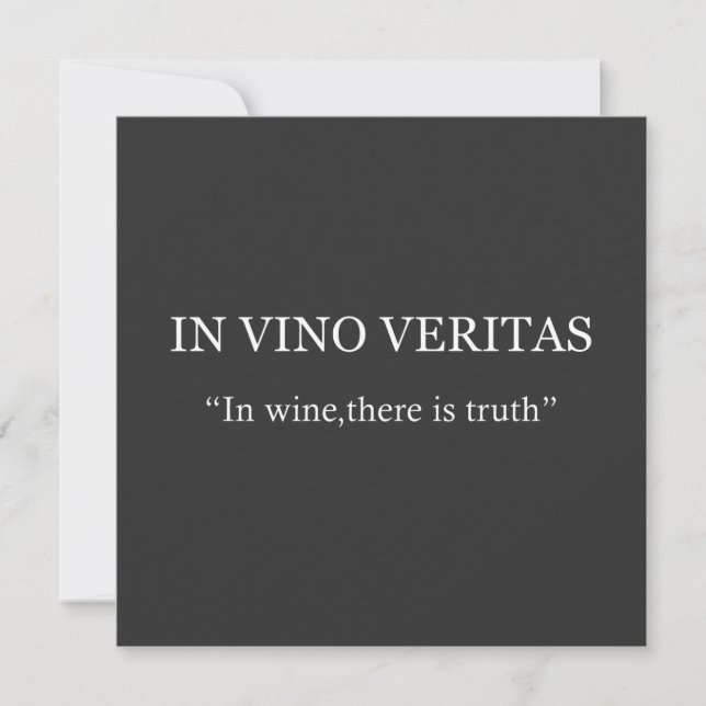 In vino veritas (Vorderseite)