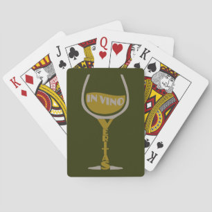 In Vino Veritas benutzerdefinierte Spielkarten