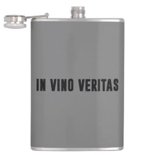 in vino veritas flachmann