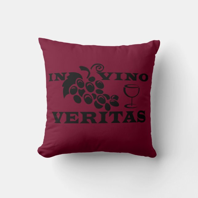In vino veritas kissen (Vorderseite)