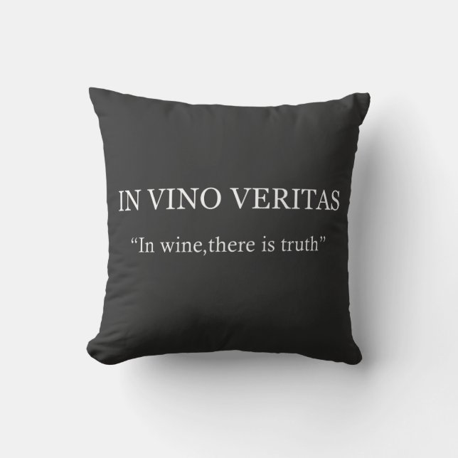 In vino veritas kissen (Vorderseite)