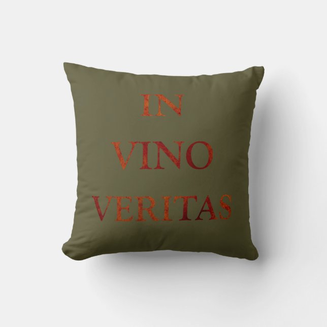 In vino veritas kissen (Vorderseite)
