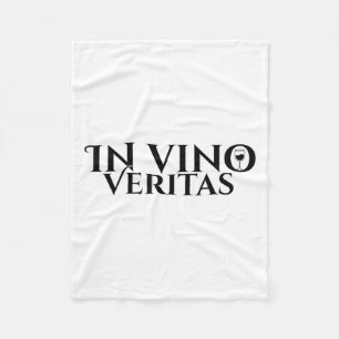 In Vino Veritas _ Latin _ Ancient Rome _ Wine Lieb Fleecedecke