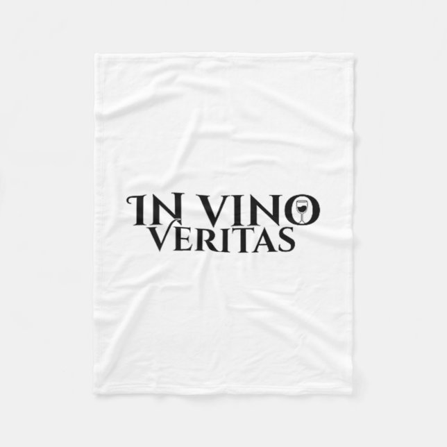 In Vino Veritas _ Latin _ Ancient Rome _ Wine Lieb Fleecedecke (Vorderseite)