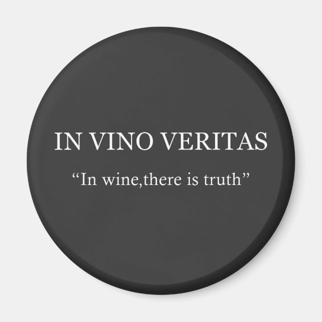 In vino veritas magnet (Vorne)