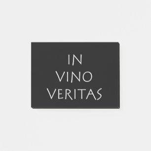 In vino veritas post-it klebezettel
