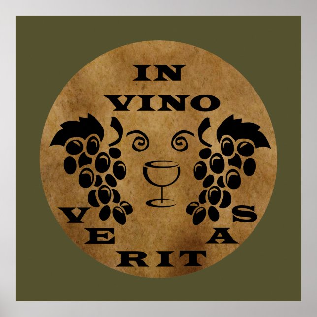 in vino veritas poster (Vorne)