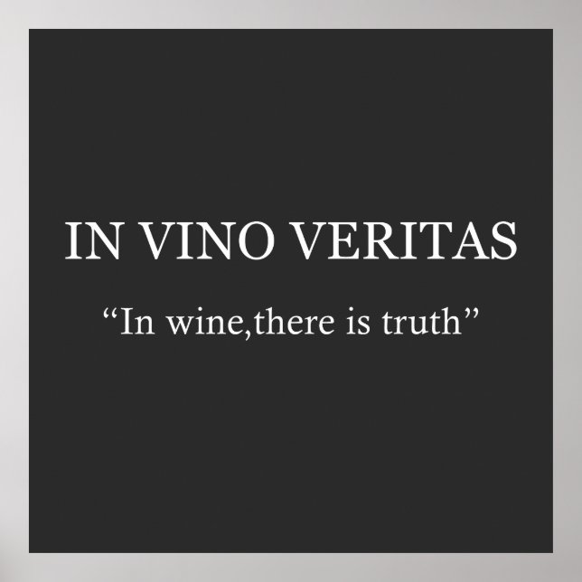 in vino veritas poster (Vorne)