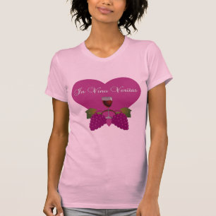 In Vino Veritas T - Shirt - PINK / RASPBERRY