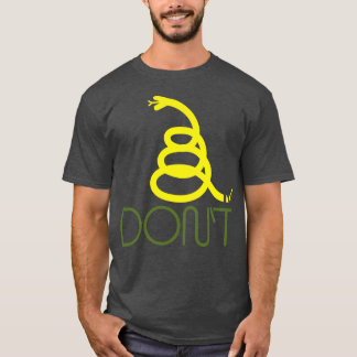 In Vogue Modern Gelb Minimalist Gadsden-Schlang Fl T-Shirt