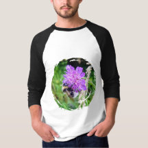 In voller Blüte – Basic 3/4 Ärmel Raglanshirt