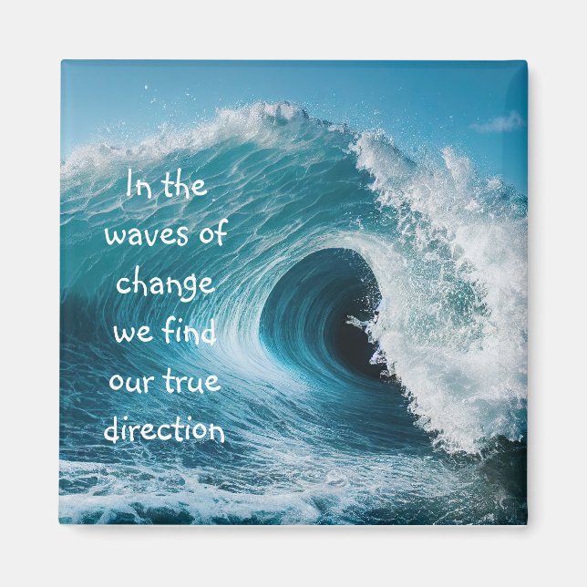 In Wellen des Wandels inspirierende Angebotssteige Magnet (Vorne)