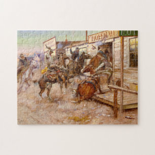 In Without Knocking, 1909 von Charles M Russell