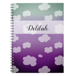 In Wolken - Muster Notizblock