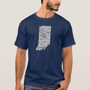 In Word Cloud (V1 Blau) Shirt von Männern