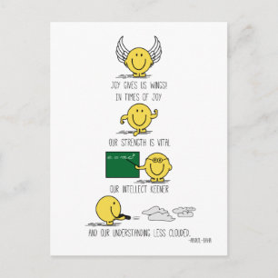 In Zeiten der Freude Mr. Happy PostCard Postkarte