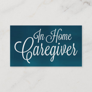 In Zuhause Caregiver Bürste Visitenkarte