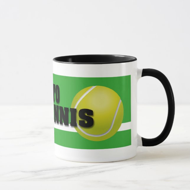 "In" zum Tennis Tasse (Rechts)