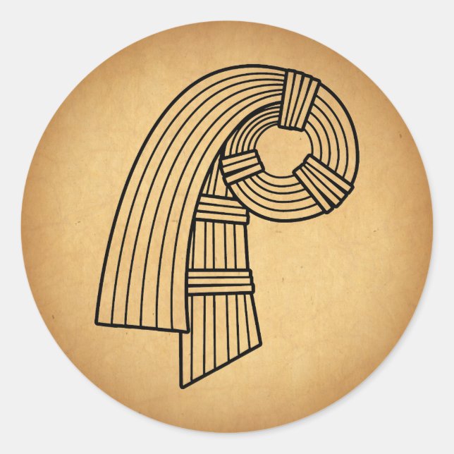 Inanna’s Knot Runder Aufkleber (Vorderseite)