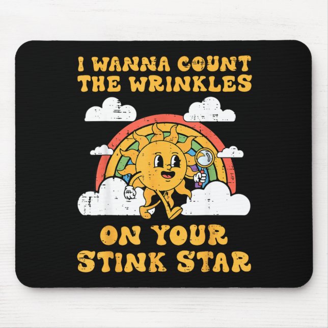 Inappropriate I W Count Wrinkles Funny Humor Men W Mousepad (Vorne)