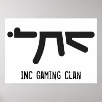 INC AK47 Schwarzes Logo