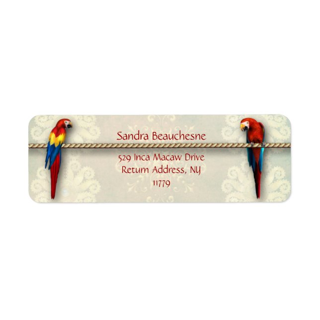 Inca Macaws - Cream Lace (Vorne)