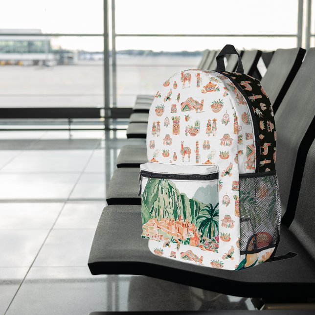 Inca Spirit | Niedlich Illustriert Peru Bedruckter Rucksack (Von Creator hochgeladen)