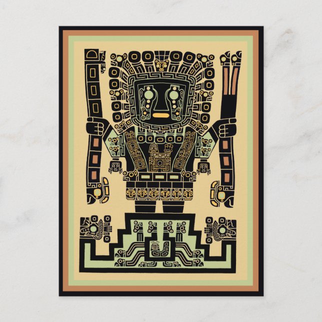 Inca Warrior Postkarte (Vorderseite)